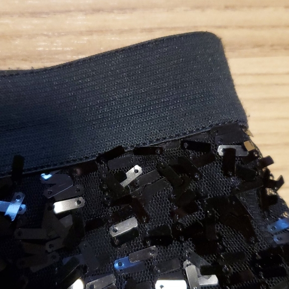 Fun Black Sequined Skirt Joe Fresh Size 8 - Picture 3 of 5